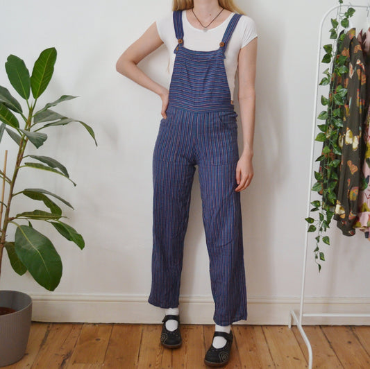 Stripe dungarees S