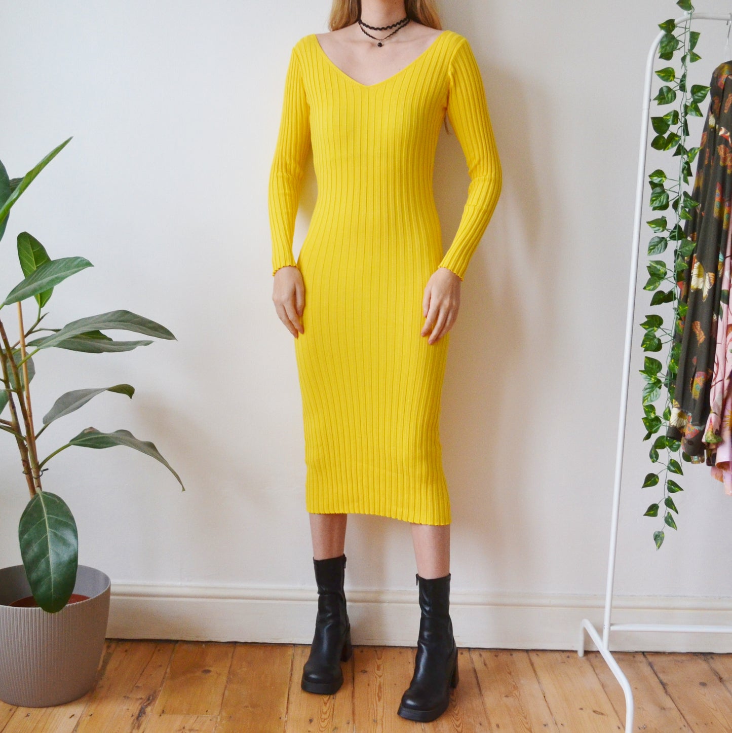 Yellow dress XS