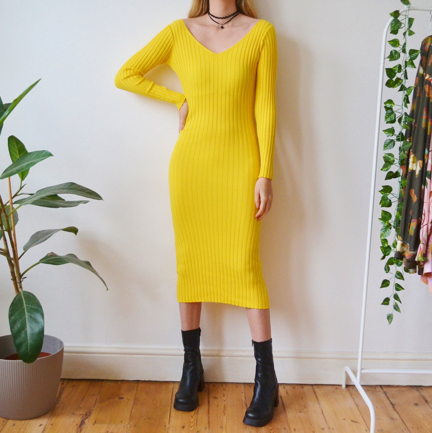 Yellow dress XS