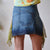 Vintage Layered Denim Skirt S