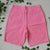 Pink denim shorts 34W