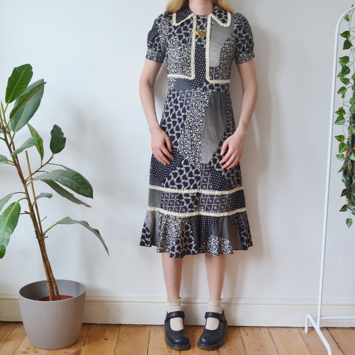 Vintage 70s dress S