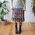 Vintage Floral Midi Skirt S