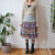 Vintage Floral Midi Skirt S