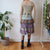 Vintage Floral Midi Skirt S