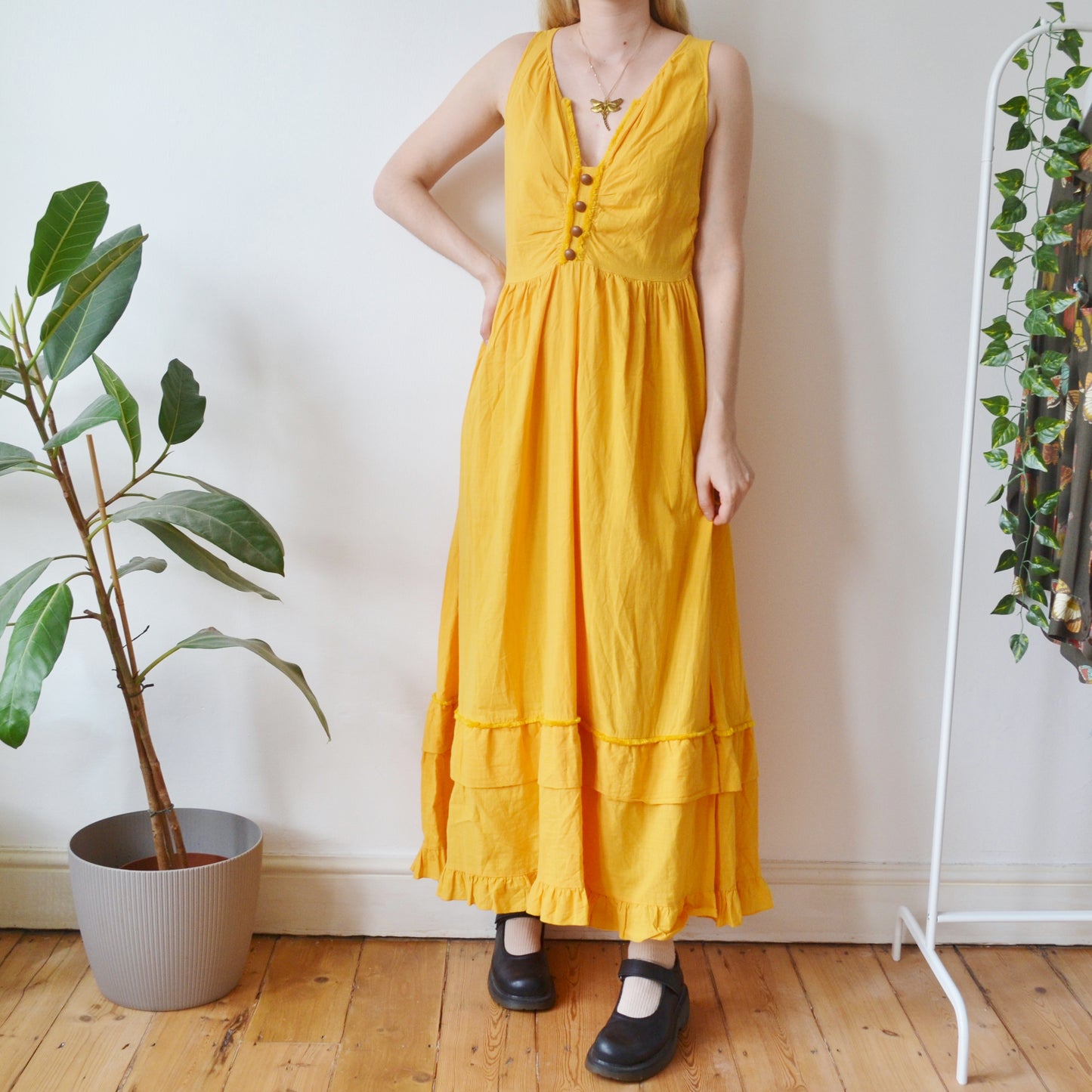 Vintage Amber Maxi Dress M