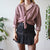 Vintage Geometric Shirt L