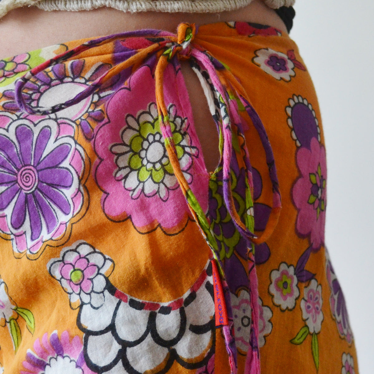 Vintage Floral Skirt S