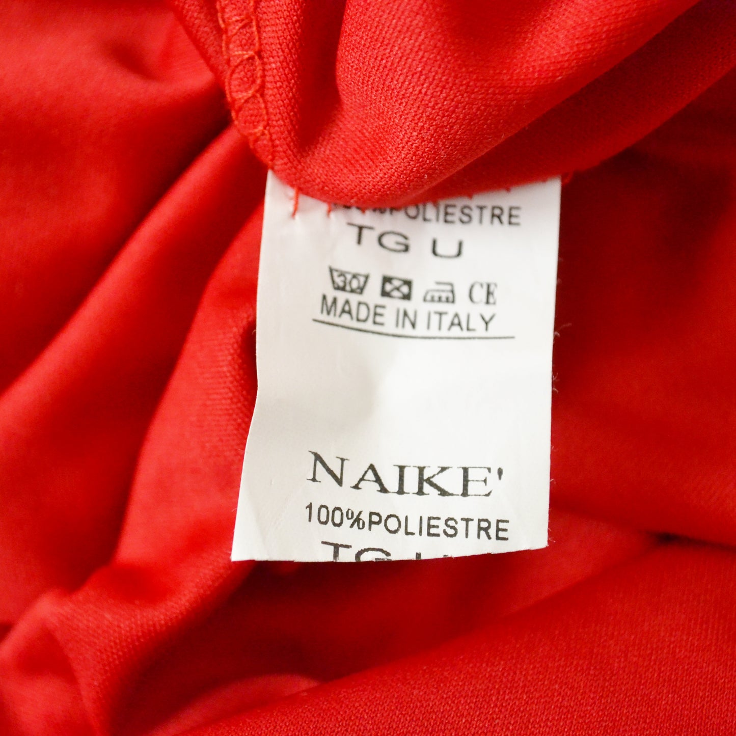 Red mesh dress S