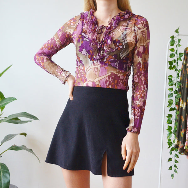 Ruffle blouse S