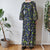 Vintage 70s Lemon Maxi Dress S