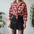 Vintage Floral Gingham Shirt XL