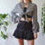 Vintage Gingham Tie Up Top M