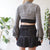 Vintage Gingham Tie Up Top M