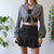 Vintage Gingham Tie Up Top M