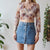 Mesh blouse M