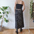 Vintage Black Floral Skirt M