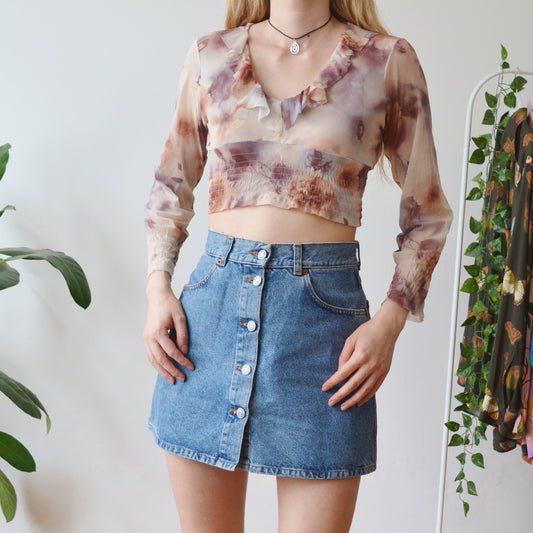 Mesh blouse M