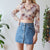 Mesh blouse M