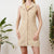 Beige cord pinafore S
