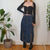 Denim maxi skirt L