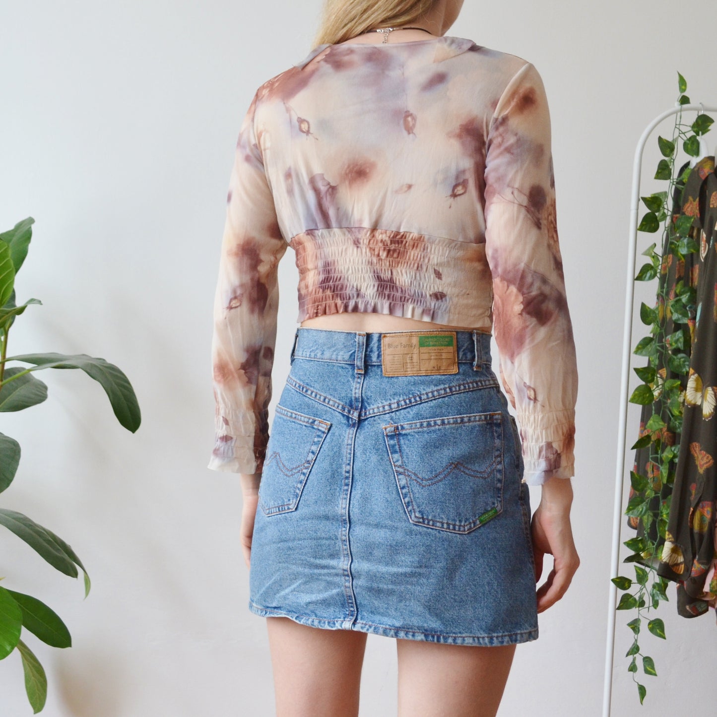Mesh blouse M