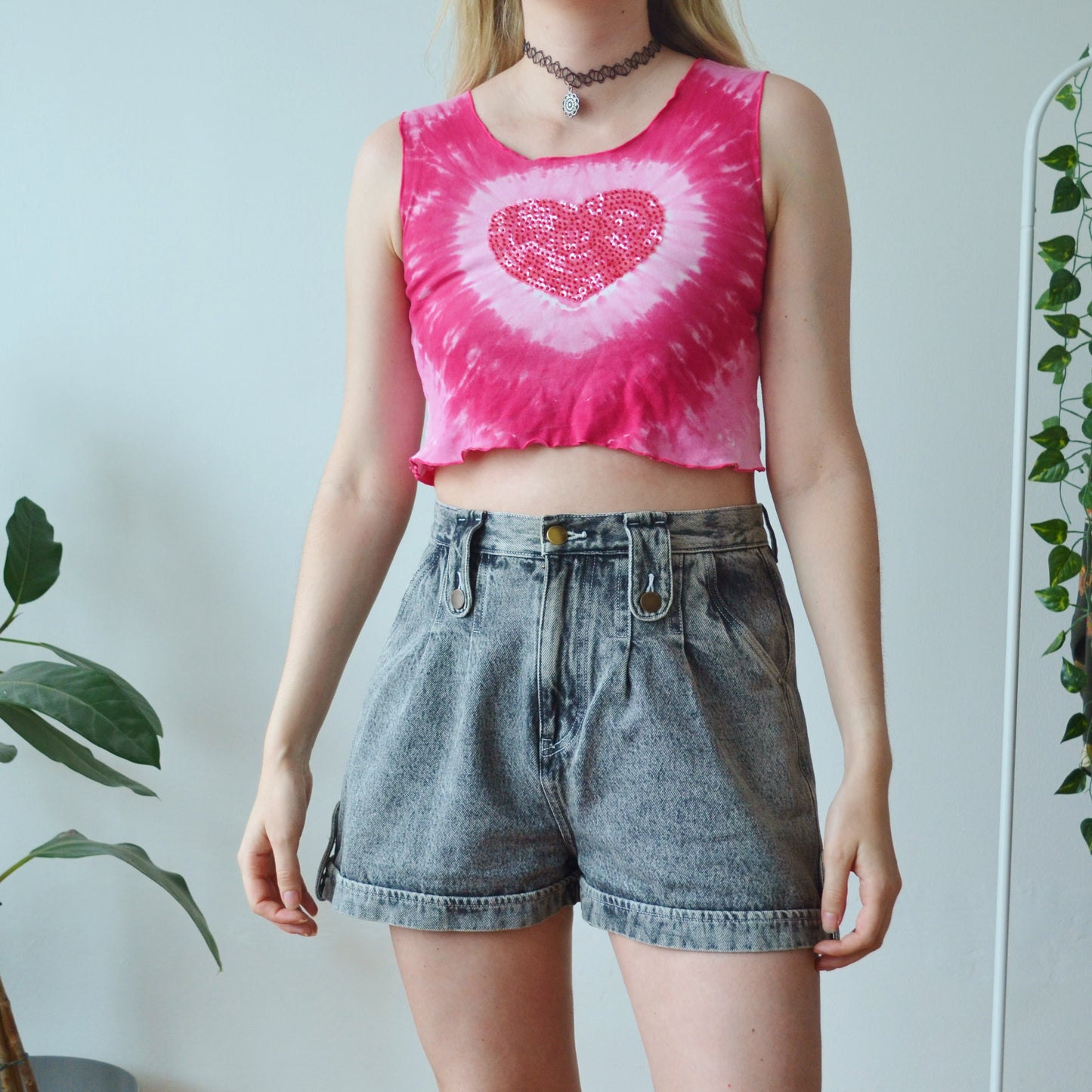 Vintage Y2k Heart Vest S