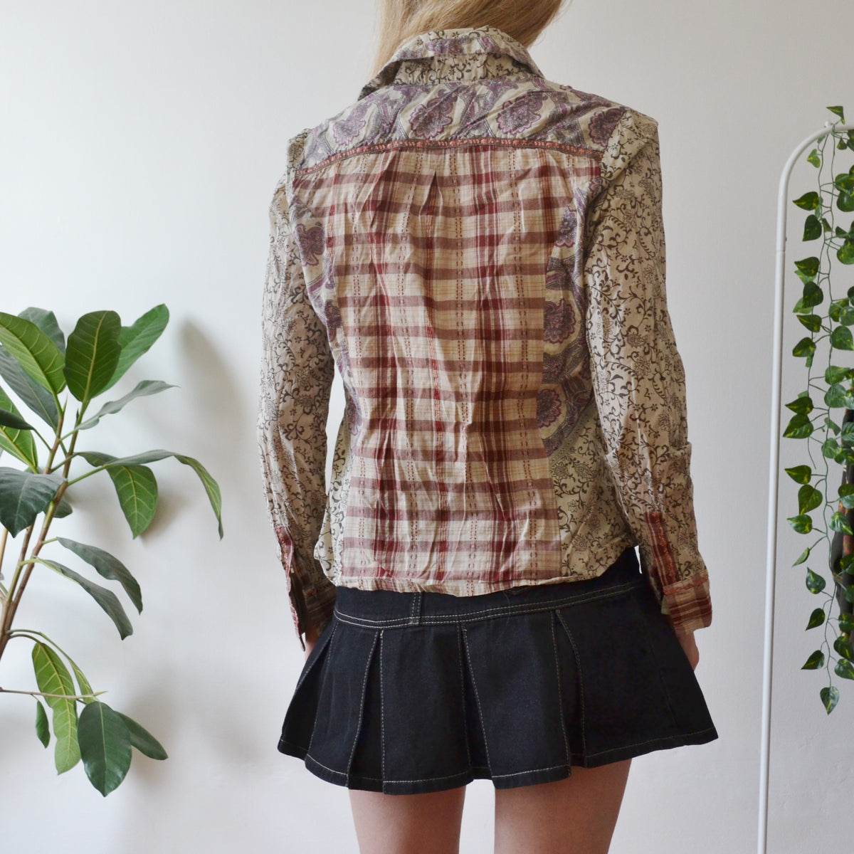Vintage Y2K Patchwork Blouse 12