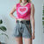 Vintage Y2k Heart Vest S