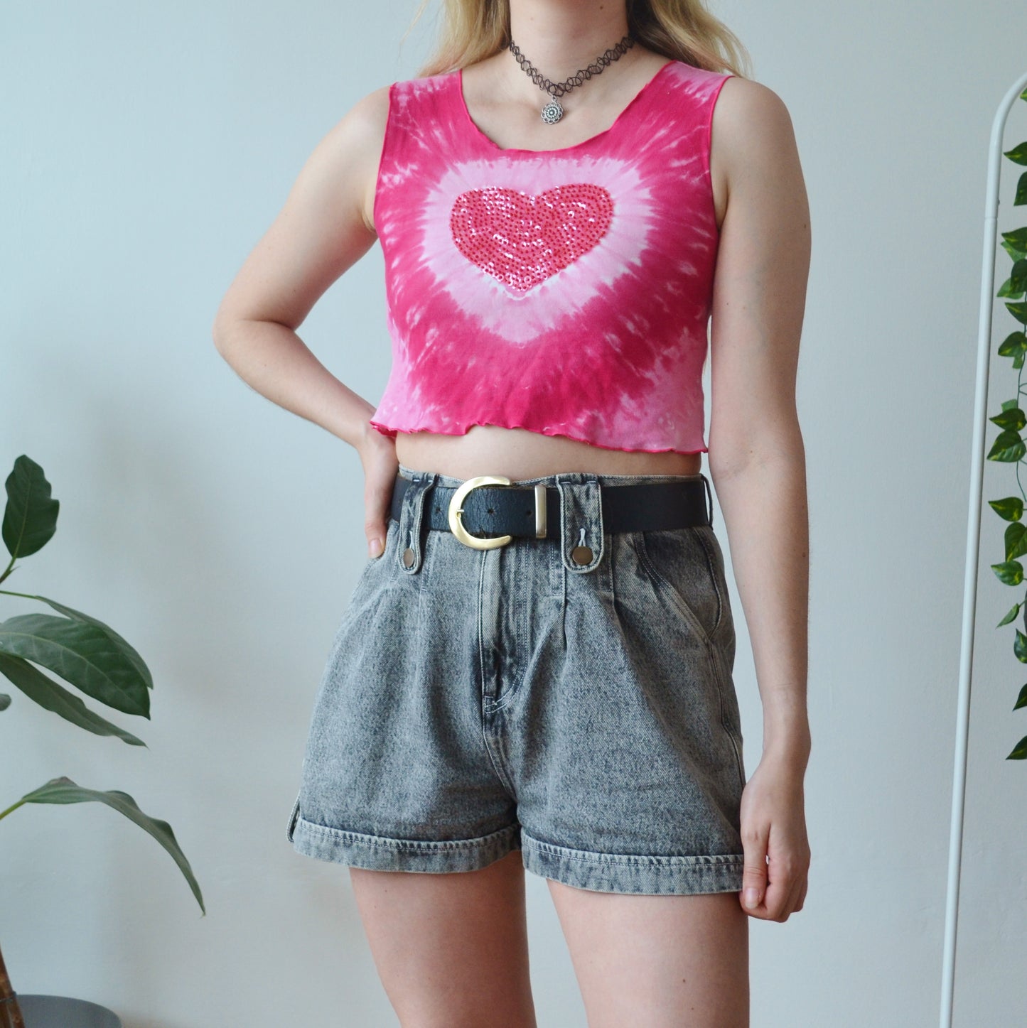 Vintage Y2k Heart Vest S