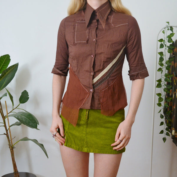 Vintage Brown Shirt S