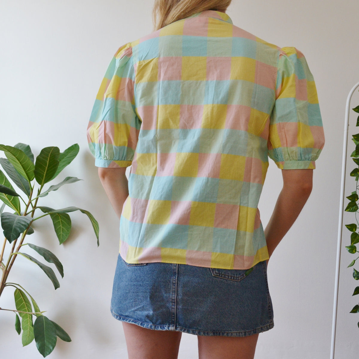 Vintage Patchwork Blouse S