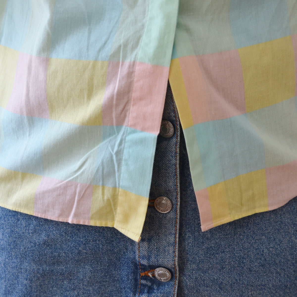 Vintage Patchwork Blouse S