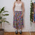 Abstract floral skirt uk 8