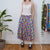 Abstract floral skirt uk 8