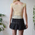 Vintage Cream Lace Top S