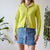 Lime green cardi M