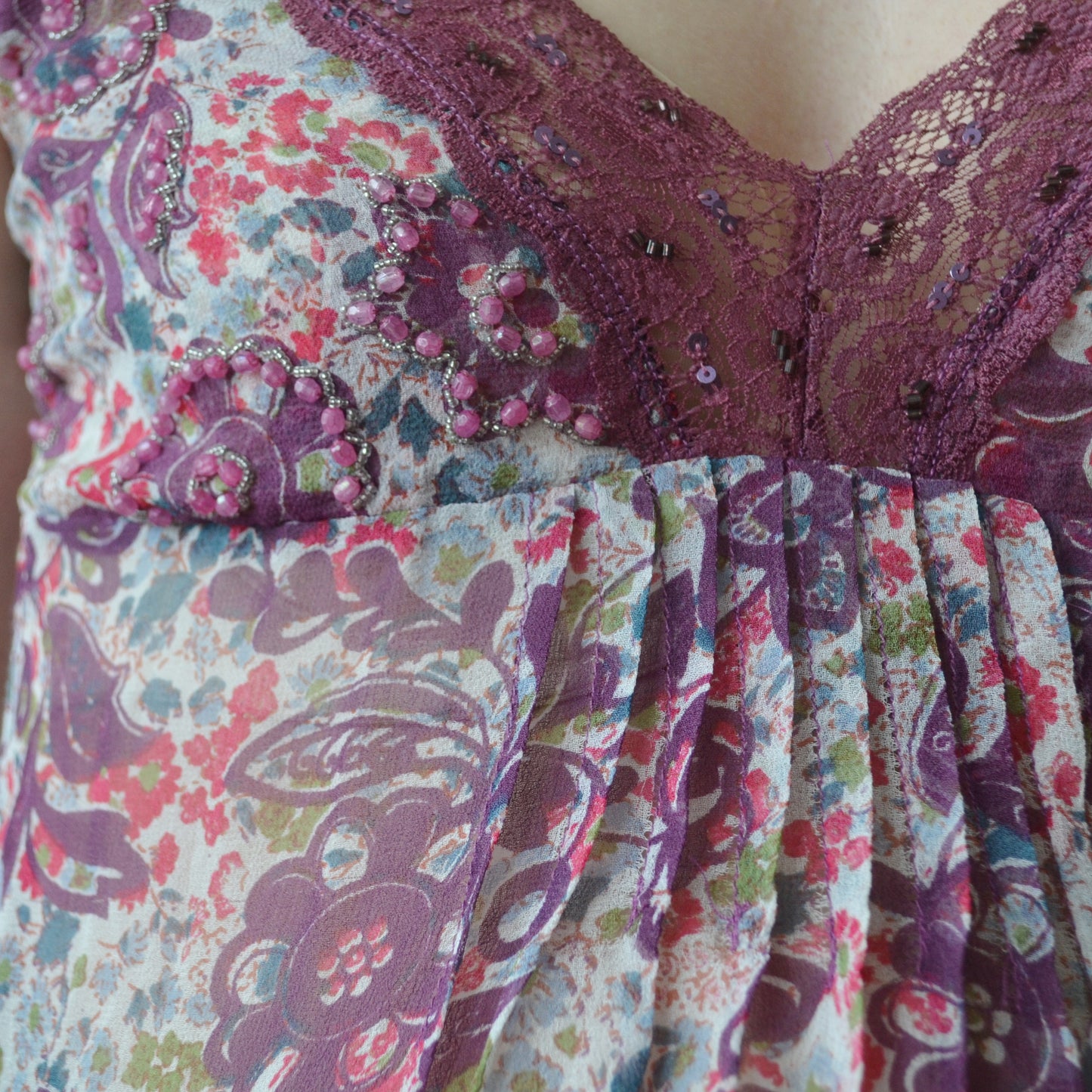 Vintage Floral Cami Top M