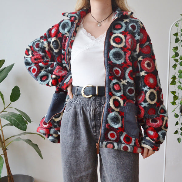 Geometric fleece XL
