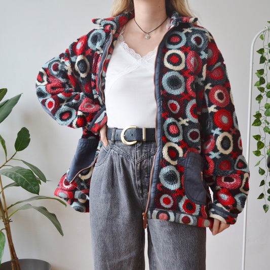 Geometric fleece XL