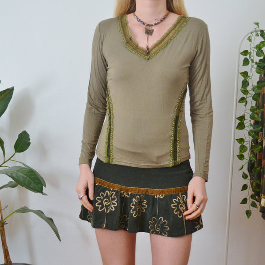 Vintage Embellished Top M/L