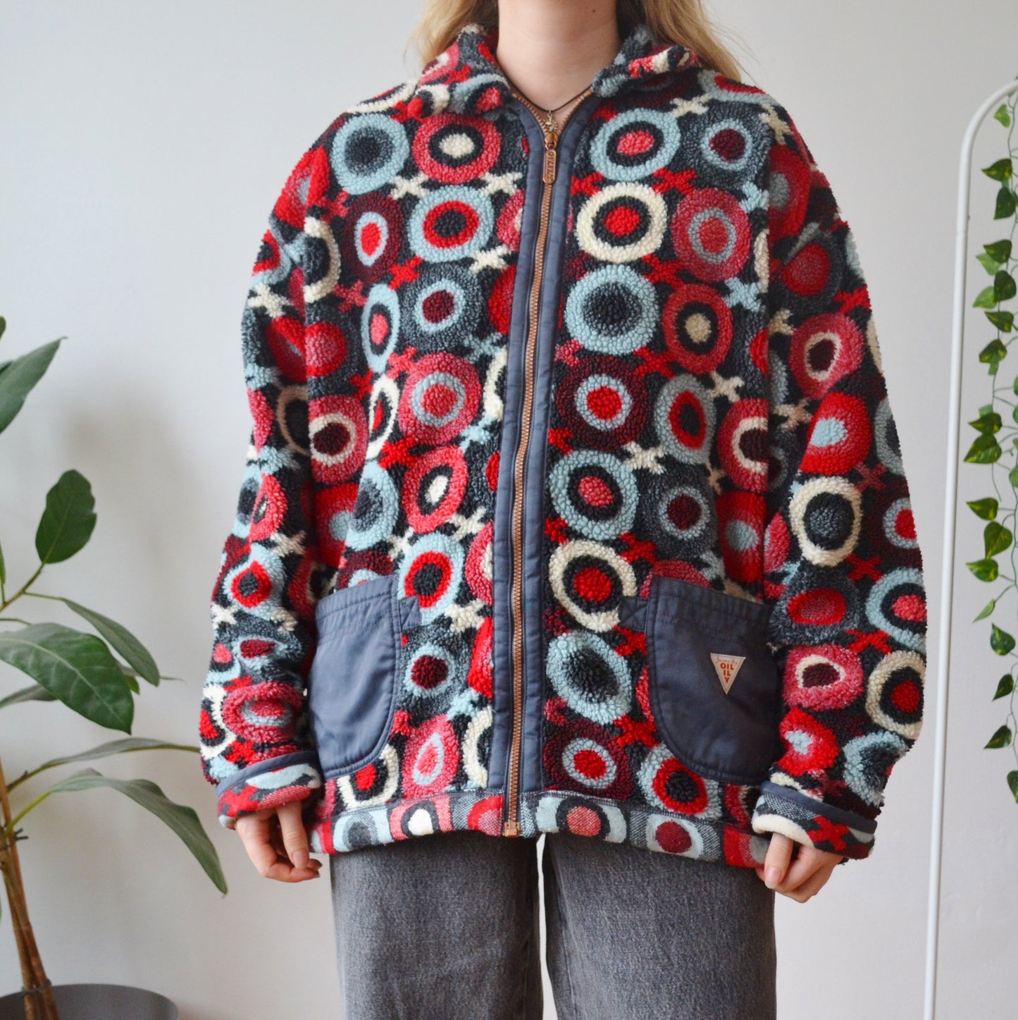 Geometric fleece XL
