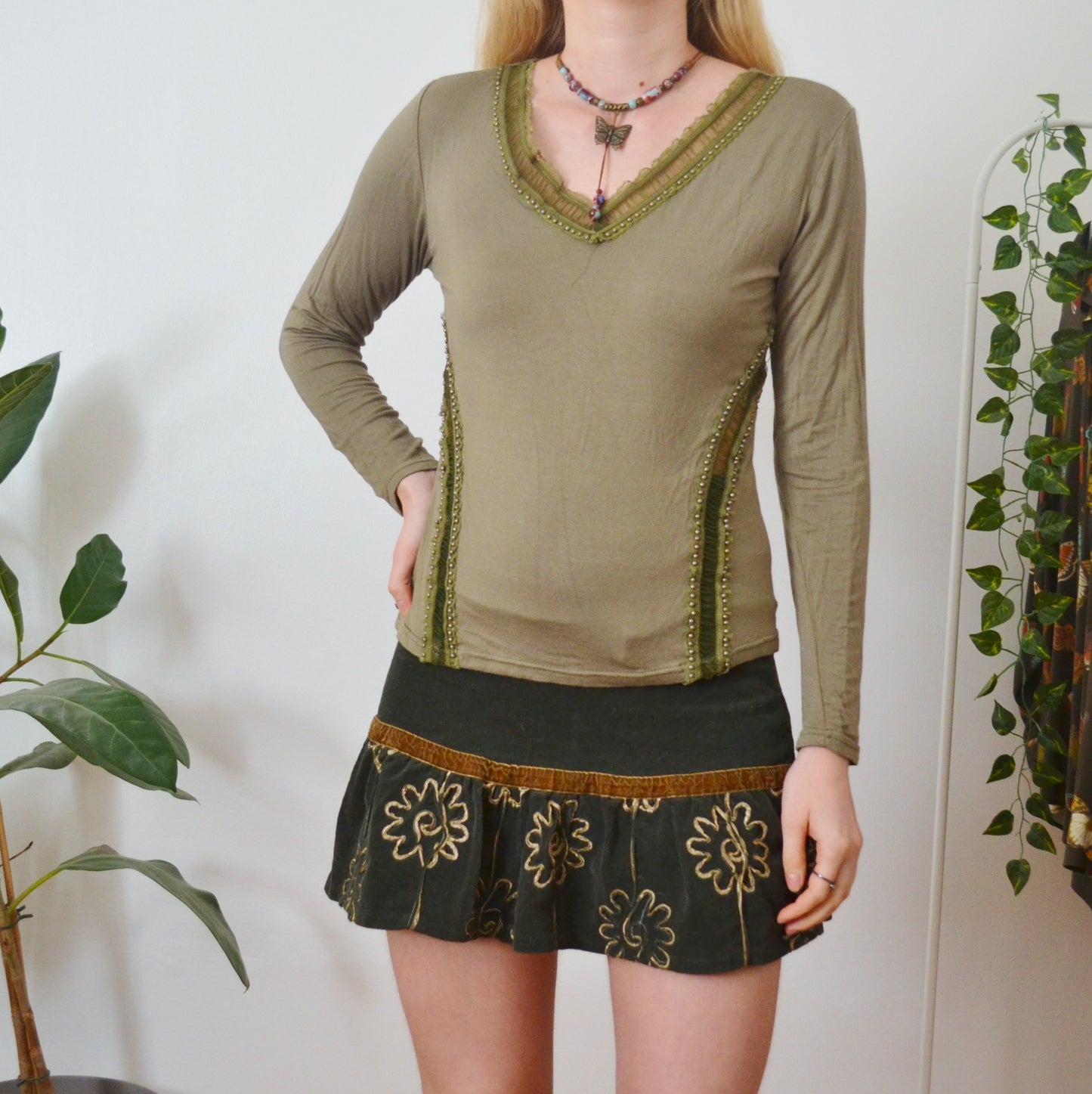 Vintage Embellished Top M/L