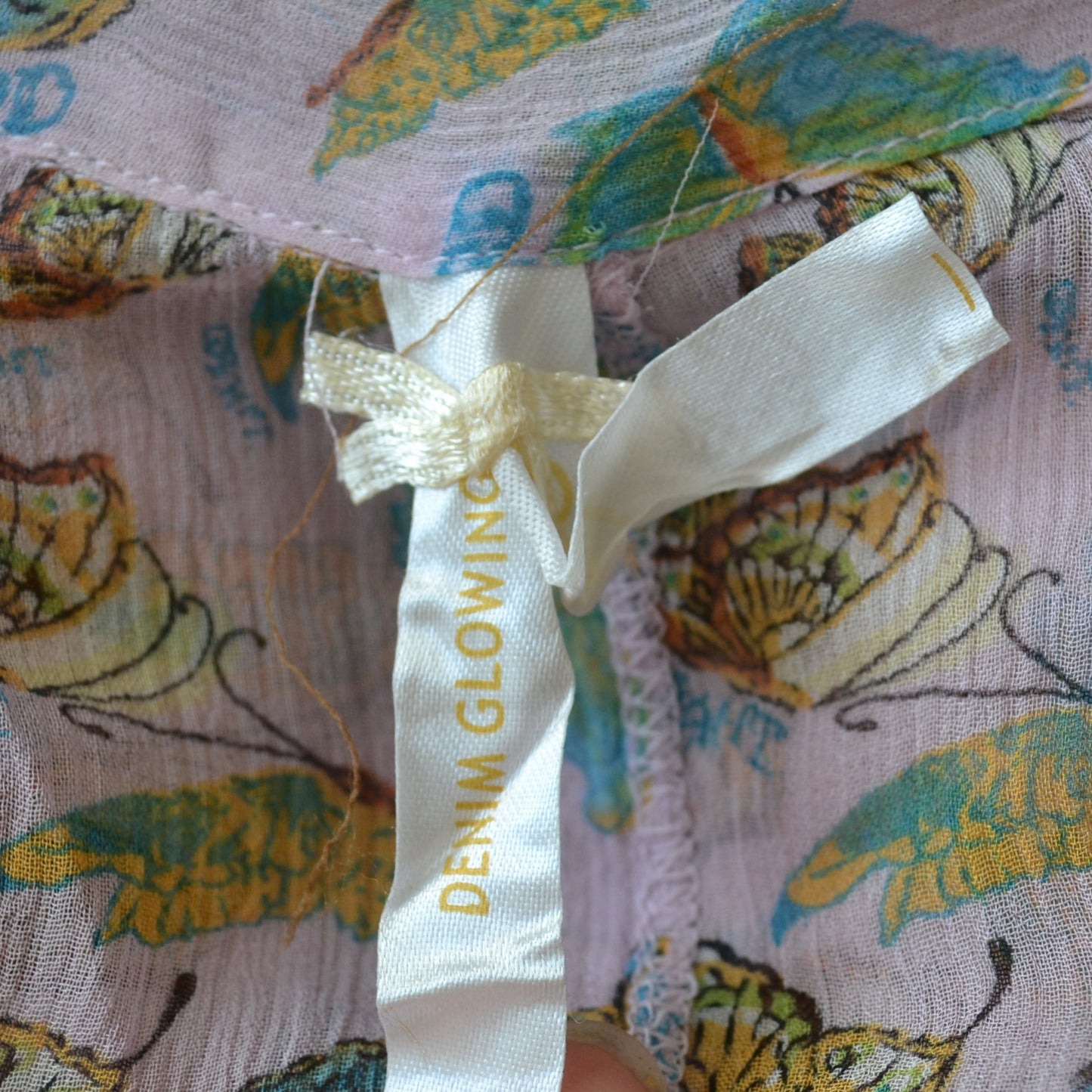 Vintage Y2K Butterfly Blouse S