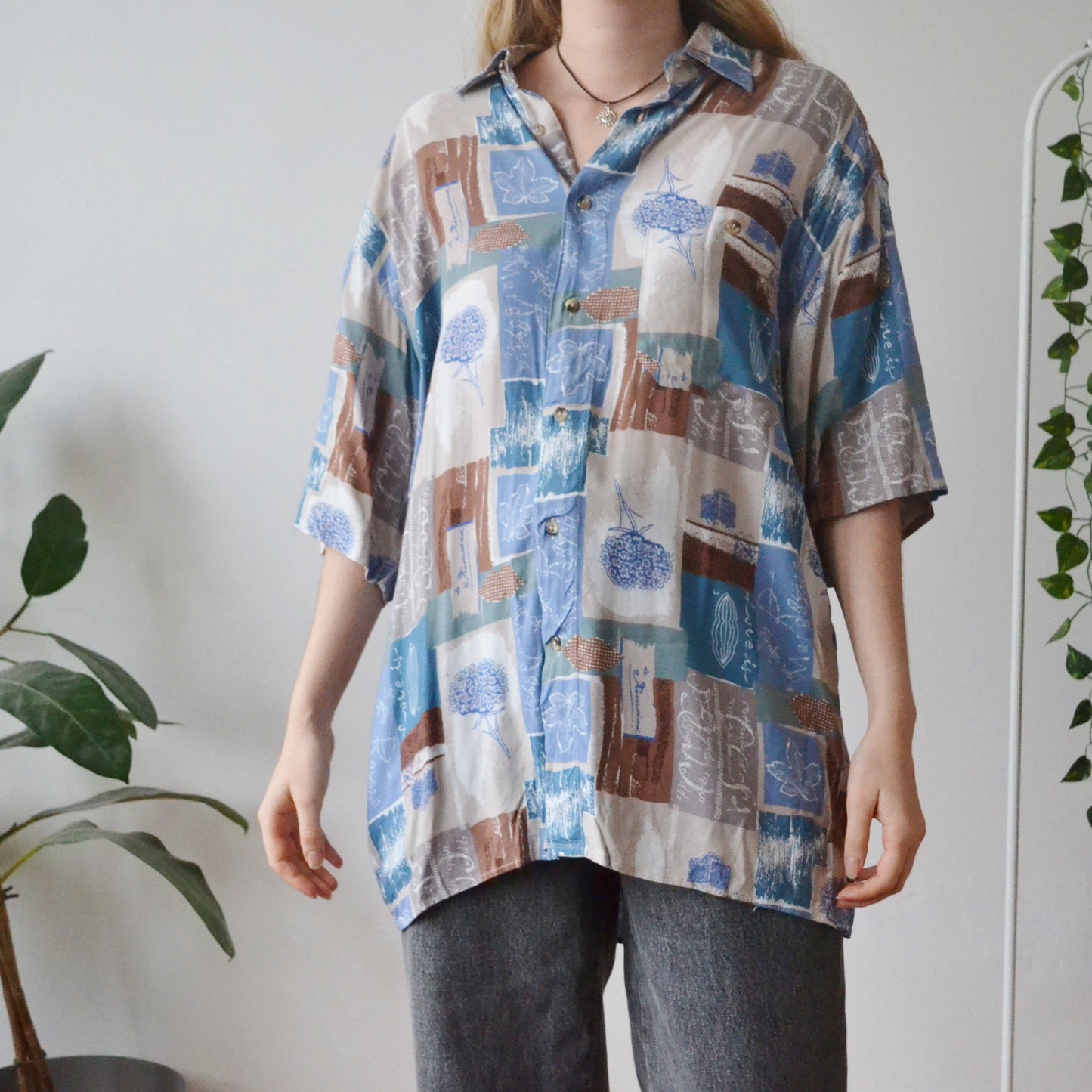 Vintage Botanical Shirt M