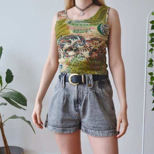Vintage Boho Vest Top S