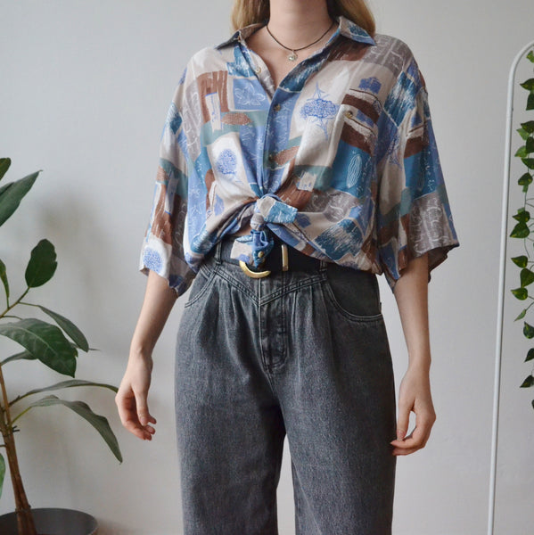 Vintage Botanical Shirt M