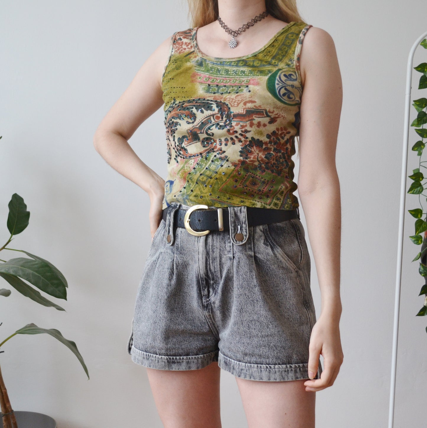Vintage Boho Vest Top S