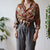 Vintage Abstract Shirt XL