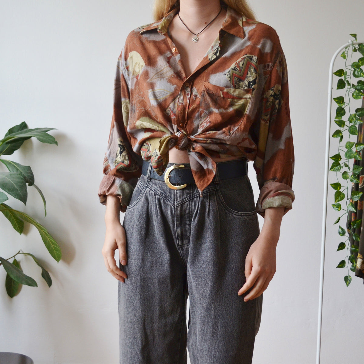 Vintage Abstract Shirt XL